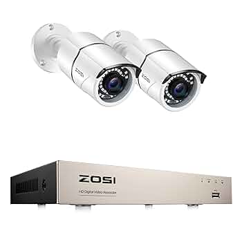 Amazon.co.jp: ZOSI 防犯カメラ屋外 230万画素 防犯カメラセット